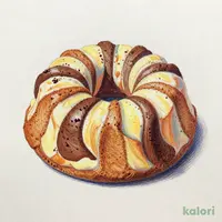 しっとりココアのマーブルパウンド