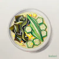 オクラとめかぶのねばねばスープ