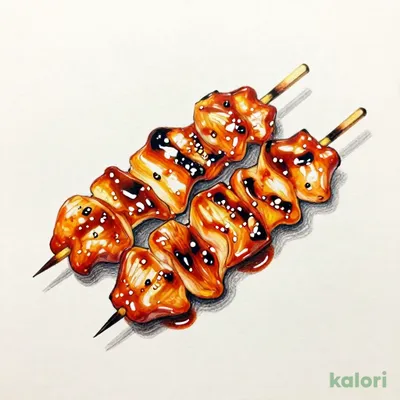 Kawatare (Chicken Skin Yakitori with Sauce)