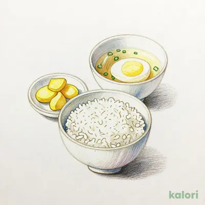 ご飯セット 温玉添え