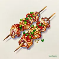 鶏くりからのよだれ串