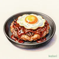 Chicken Hamburg Steak with Egg