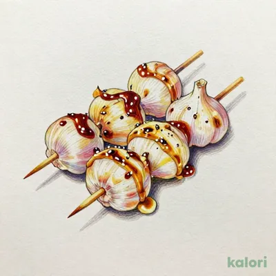にんにく串（塩・味噌だれ）