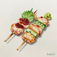 国産ささみ串　2種盛（梅しそ・わさび）