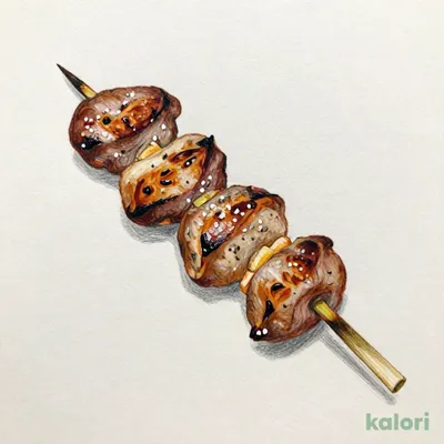 国産レバー串（塩）