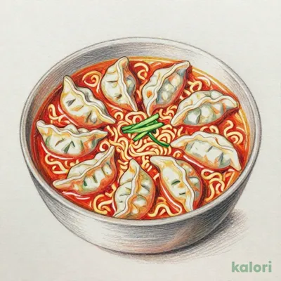 旨辛韓国チゲの炊き餃子＆ラーメン