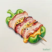 肉巻きピーマンチーズ