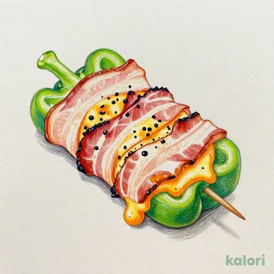 肉巻きピーマンチーズ