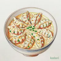 鶏白湯出汁の炊き餃子＆ラーメン