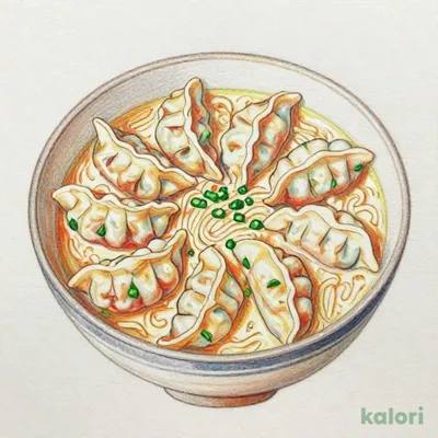 鶏白湯出汁の炊き餃子＆ラーメン