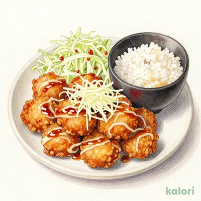 おろしポン酢からあげ定食（10個）