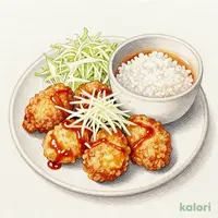 おろしポン酢からあげ定食(7個)
