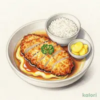 チキンカツ煮定食