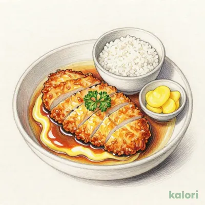 チキンカツ煮定食