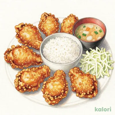 秘伝塩からあげ定食（8個）