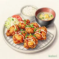 自家製油淋鶏からあげ定食（6個）