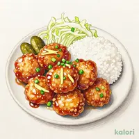 自家製油淋鶏からあげ定食（8個）