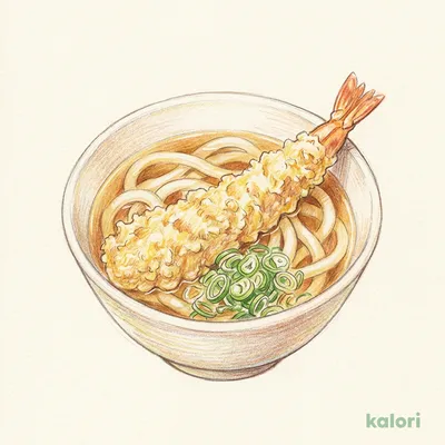 海老天ぷらうどん