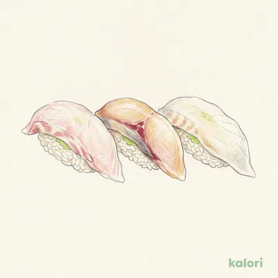 White Fish Three-Piece Nigiri