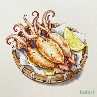 イカげそ揚げ