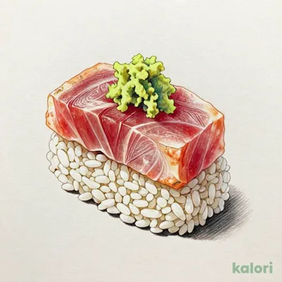 天然まぐろ醤油漬け（山わさび）（1貫）