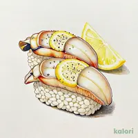 天然白つぶ塩レモン（1貫）