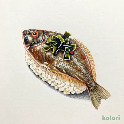 平目昆布〆（1貫）