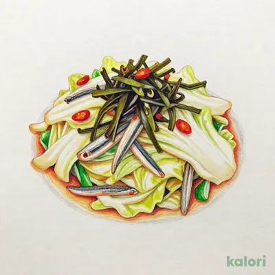 アンチョビ塩昆布キャベツ
