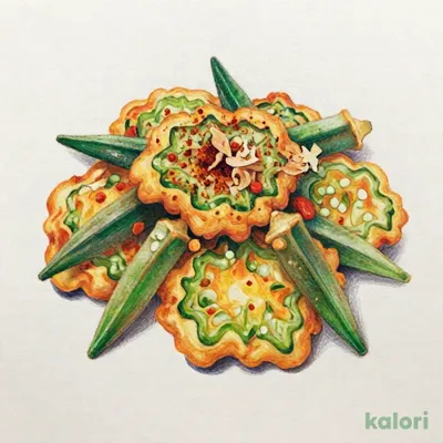 ゴーヤとオクラの夏野菜フリット