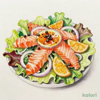 スモークサーモンと玉葱のサラダ