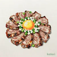 ラム炙りユッケ