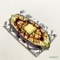 佐土原ナスのバター醤油焼き