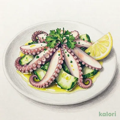 北海道産水タコのカルパッチョ