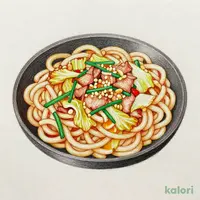 特製ニンニク油 鉄板焼うどん