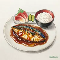 お刺身とさばの味噌煮定食