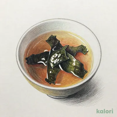 ばらのりの味噌汁