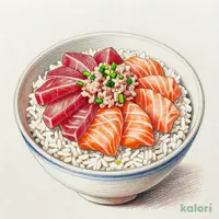 まぐろ・サーモン・ねぎとろ三色丼
