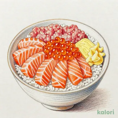 サーモンネギトロ親子丼