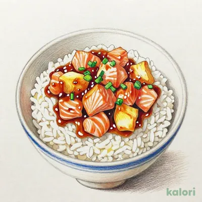 ブリ・サーモンえんがわユッケ丼