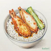 海老とキスの天丼