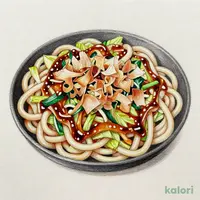 特製ニンニク醤油味 鉄板焼うどん