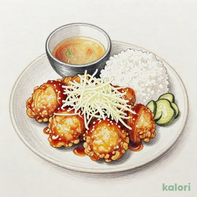 若鶏からあげ鬼おろし塩だれがけ定食
