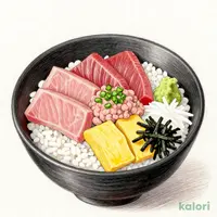 鮪づくし丼～本鮪トロ入り～ 味噌汁付き