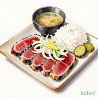 鰹タタキのっけ盛り定食