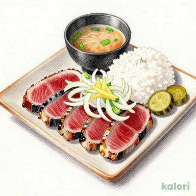 鰹タタキのっけ盛り定食