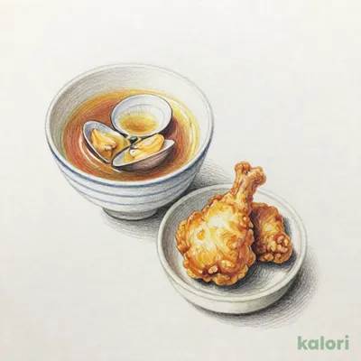 あさり味噌汁からあげ
