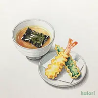 ばらのり味噌汁天ぷら盛合せ