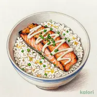 炙りサーモンマヨ丼