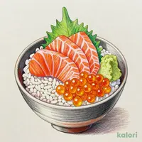 いくらとサーモンの親子丼
