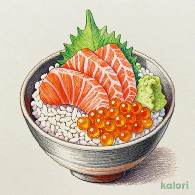 いくらとサーモンの親子丼